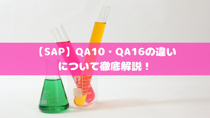 【SAP】QA10・QA16の違いについて徹底解説!