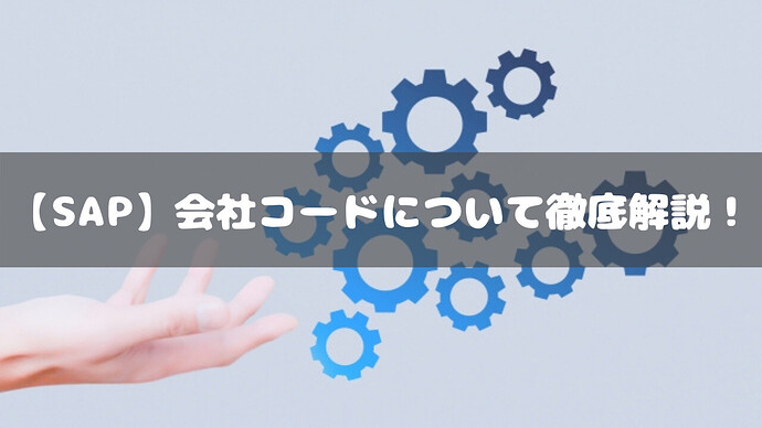 【SAP】会社コードについて徹底解説！