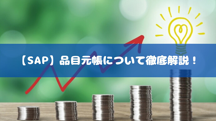 【SAP】品目元帳について徹底解説！
